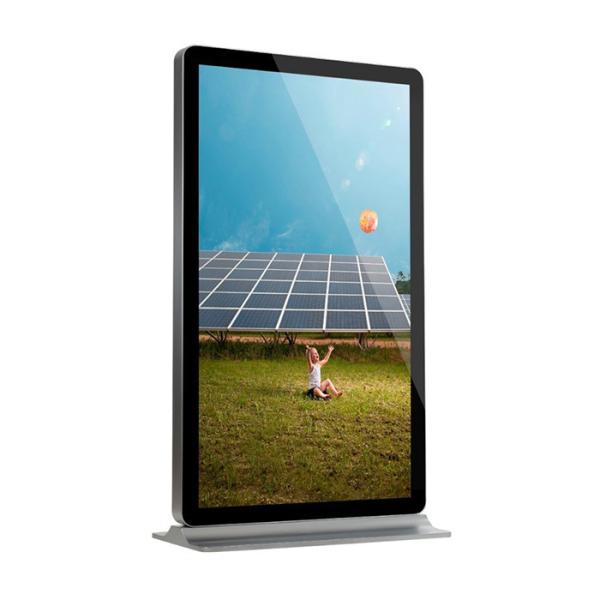 Quality 65inch Floor standing touch screen kiosk display stand with lcd 3000:1 Contrast Ratio for sale
