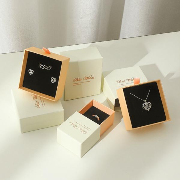 Customized Cosmetic Set Rigid Pull-Out Sliding Drawer Jewelry Gift Packaging Paper Box With Insert