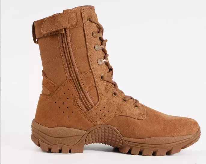 Lightweight Composite Toe Military Boots Backpacking Brown Army Cadet Boots