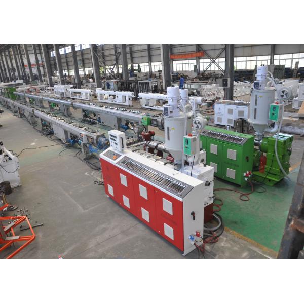 Shenzhen HYPET 20-63 PPR Pipe Production Line , Three Layers HDPE PE 20-1200mm Pipe Making Machine