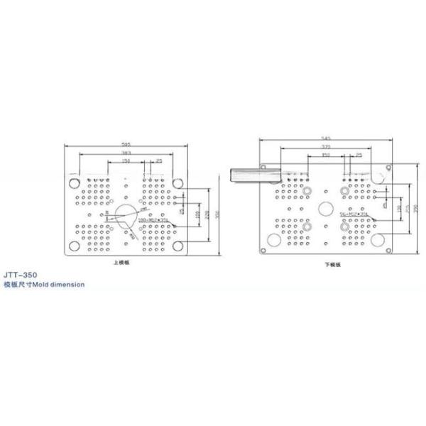 35T Small Vertical Injection Molding Machine 1300Kg Weight 6.7KW Power