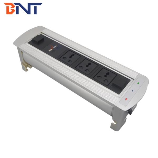 Conference automatically flip up table universal power socket with usb