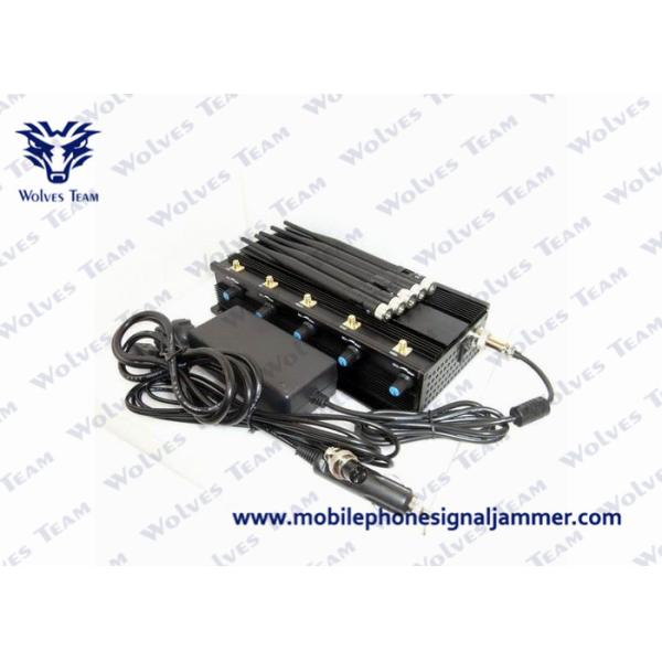Black Cell Phone Frequency Jammer , Mobile 3G Signal Jammer Stable Operation
