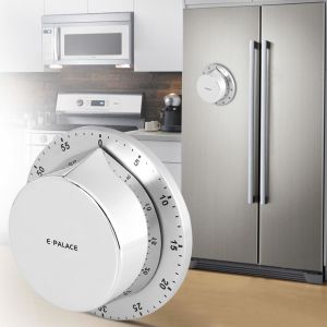 Wholesale Magnetic Base Stainless Steel Kitchen Timer , Manual Cooking Timer Countdown from china suppliers