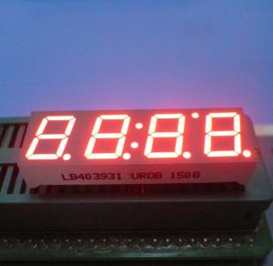 Ultra Red 0.39 Led Clock Display Common Anode 4 Digit 7 Segment For Instrument Panel