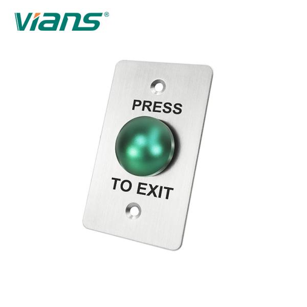 Rectangle Shaped Green IP50 Door Exit Button Customized Push Switch
