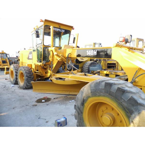 New Paint Used 140h Motor Grader 185hp Engine Power 6 Cylinders