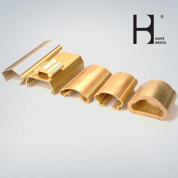 Mirror Polishing Solid Brass Handrail Brackets C38000 Brass Rail Fittings