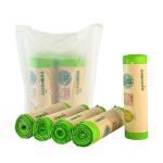 Non Toxic Harmless Compostable Garbage Bags Drawstring Refuse Bags