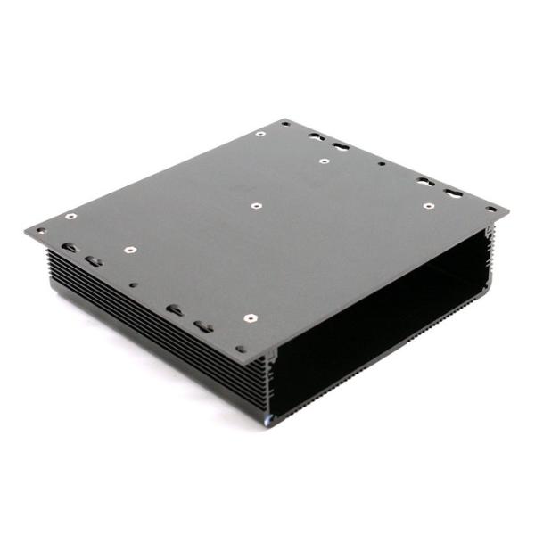 RoHs Practical Aluminum Electronic Enclosures Anodized Black