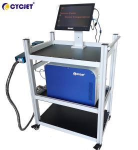 Wholesale 100W Touch Screen Laser Coding And Marking Machine Electronic CYCJET Fiber Laser Engraver from china suppliers