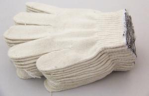 China natural white 500g/dozen cotton working glove on sale