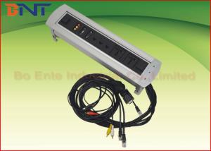 USB / RJ45 / VGA Rotating Power Socket Tabletop Interconnect Box