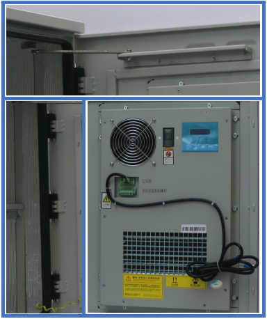 Stainless Steel Outdoor Telecom Cabinet With Cooling System / Air Conditioner Type Telecom Enclosure