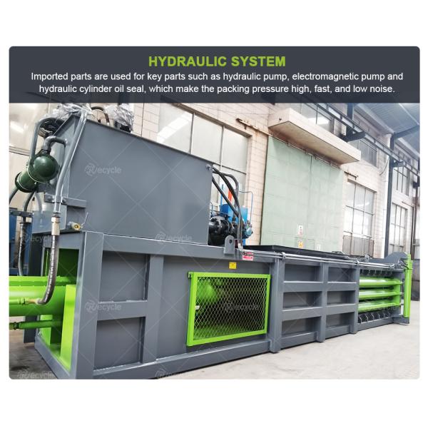 Automatic Cardboard and Plastic Baling Press for Environmentally Friendly Waste Disposal