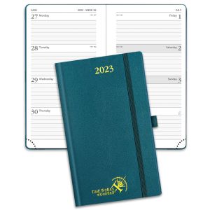 Buy cheap FSC Pacific Green Mini Hardcover Weekly Planner 2023 Vertical Printed from wholesalers