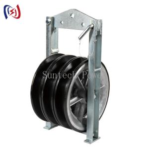 Wholesale Transmission Line Neoprene Lined Aluminum Triple Conductor Stringing Block from china suppliers