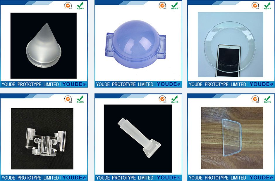 Y2019041706 Rapid Prototyping Services CNC Acrylic Translucent Part in Violet