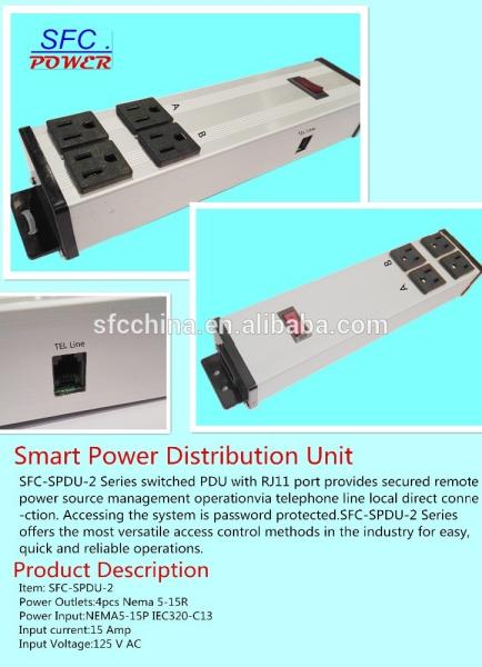 Quality Through RJ11 telephone line secured remote power power distribution unit outlets working for sale