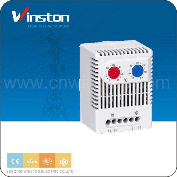 Open Closed Variable 10A Dual Room Temperature Thermostat With Red Temperature