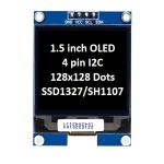 1.5 Inch OLED Display Panel Module Unit 128x128 Pixels 4 Pins I2C Interface With