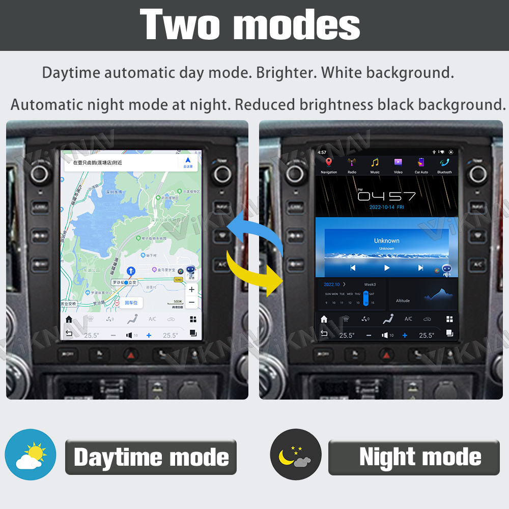 12.1Inch Touch Screen Head Unit For 2016--2019 Nissan Titan GPS Navigation Multimedia Player Android Wireless Carplay