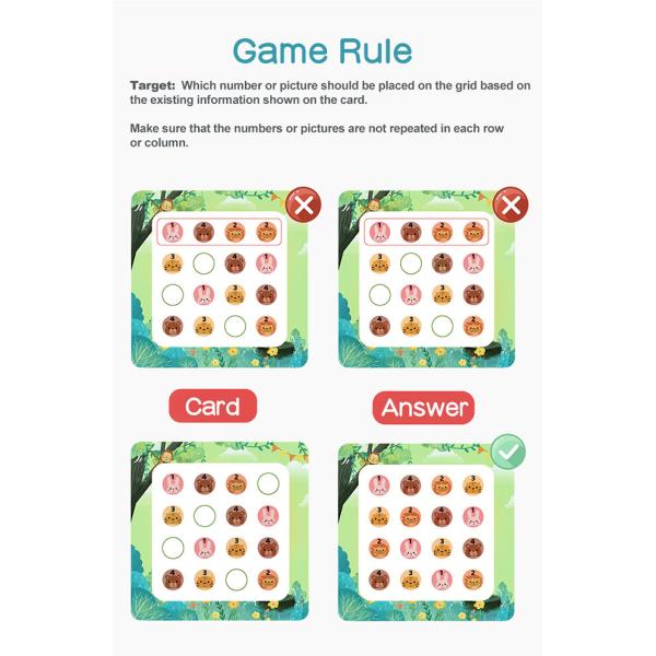 Magnets Kits Easy Sudoku Puzzle Books , Creative Sudoku Game Book For Preschoolers