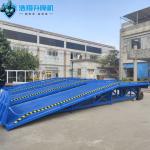 Loading And Unloading Portable Dock Ramp Blue 10-Meter With 12-Ton Capacity For