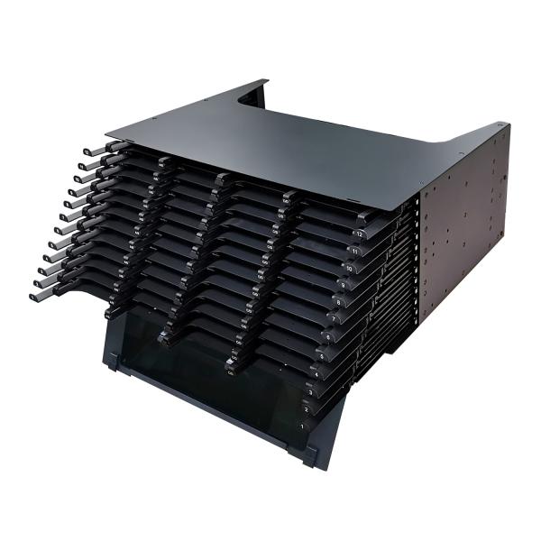 4U 288 576 Port High Density MTP MPO LC SC ODF Fiber Enclosure
