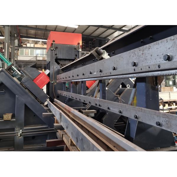 3 blades on each side high Efficiency CNC Angle Line Machine BT40 Taper of drilling spindle