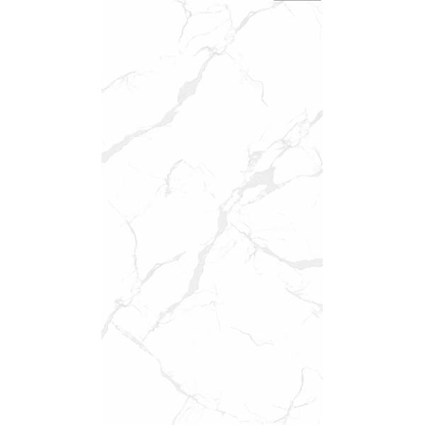 White Carrara Polished Sintered Stone Slab 1420x2700mm