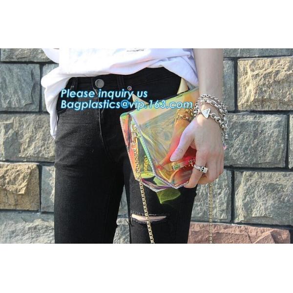 handle bag with long shoulder strap waterproof clear pvc tote bag, Handbag Women Big Custom Shoulder Bag, handle shoulde