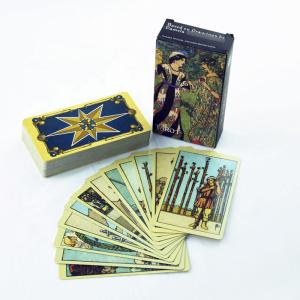Wholesale 350gsm Classic Waite Tarot Personalised Playing Game Card Printing Set Bronzed Edge from china suppliers