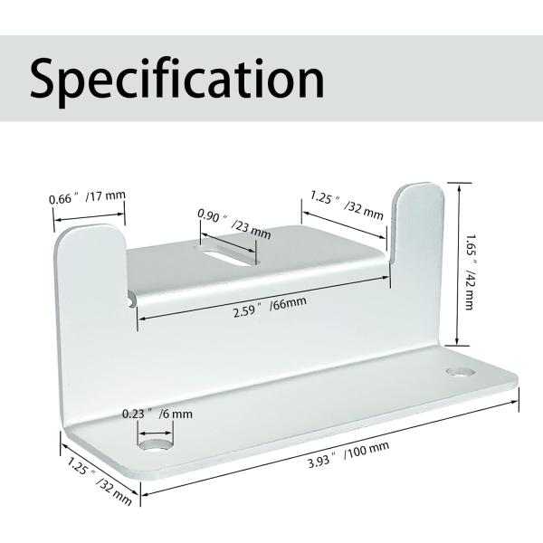 Natural Silver or Black Hot-dip Galvanized Solar Panel Mounting Z Bracket Kit for RV System
