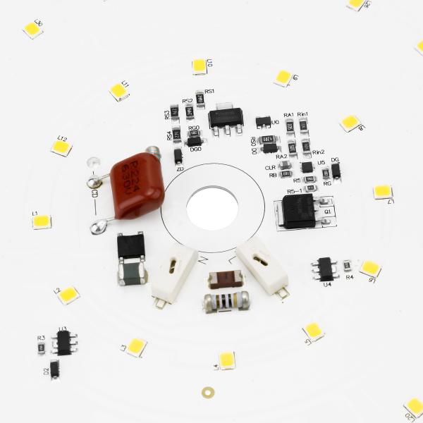 Round Aluminum 8w Driverless PCBA Module For Ceiling Lamp 2700-6500K