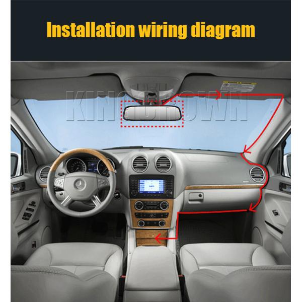 Automatic Rear View Mirror Monitors 4.3 Inch LCD Reversing Aid 2 AV Input