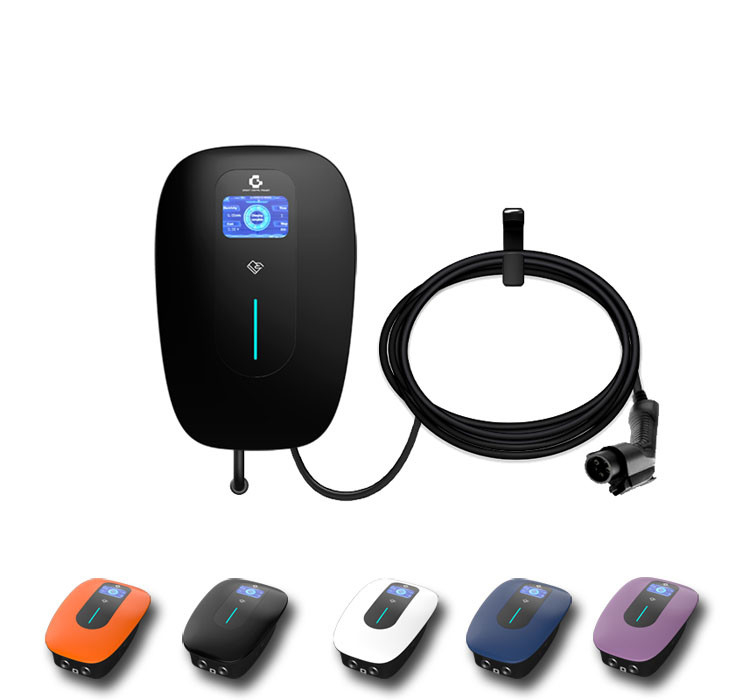 Wholesale Current Adjustable Smart EV Charger 11kw 16A With LCD Screen from china suppliers
