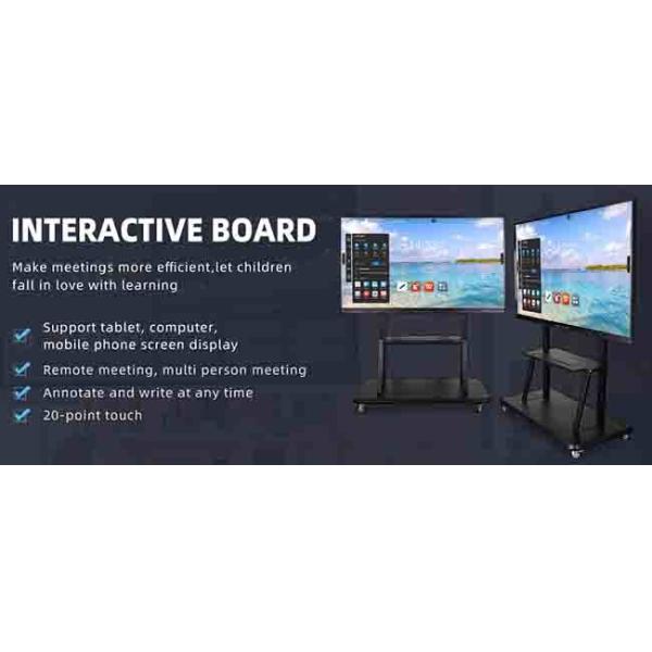 ZXTLCD 85 Inch Interactive Panel Multi Touch Android 11.0 Smart Interactive Flat Panel Price