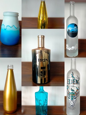 Custom Shape Round Spirit 100 Ml 200 Ml 375 Ml 500 Ml 750 Ml 1 Liter Gin Glass Bottle