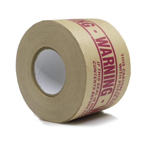 Water Activated Reinforced Kraft Paper Tape, Environmentally Friendly Printing Logo 70mm X 50yards
