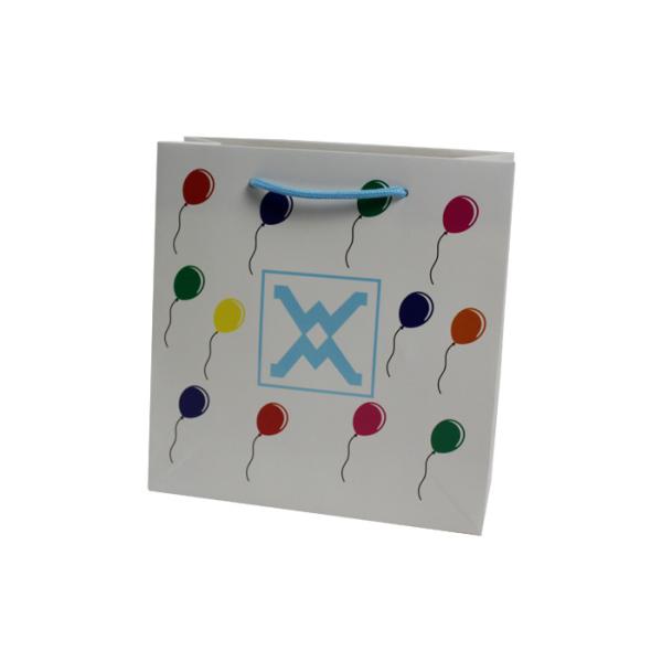 UV coating Gift Bag With Handles , Luxprinters Customized Paper Shopping Bags