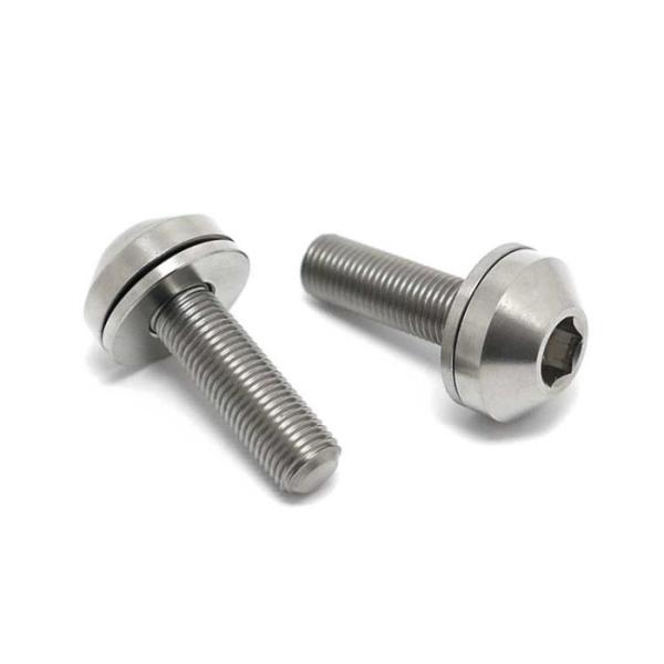 M6 Titanium Bikes Flat Head Allen Ti Bolts Screws