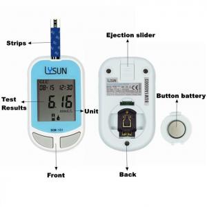 China 200 Records High Accuracy Glucose Meter With Strips BGM101 on sale