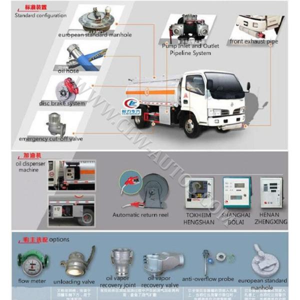 6000L Mobile Fuel Refueling Tanker Delivery Truck 6tons Oil Dispenser Truck