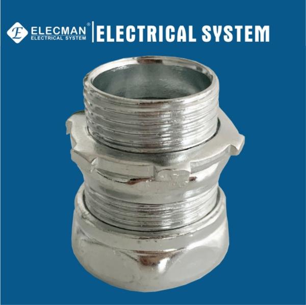 Quality SCCN EMT Connector Compression Type 2 Inch 1 Inch Conduit Connector for sale
