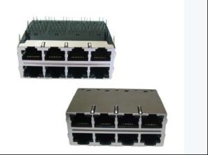 China 1xN 2xN Vertical SMT Rj45 Jack Connector 10p8c 8p8c PCB Mount on sale