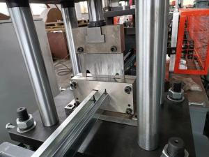 China 1.5mm Shutter Door C Profile Guide Rail Roll Forming Machine Galvanized Steel Metal on sale