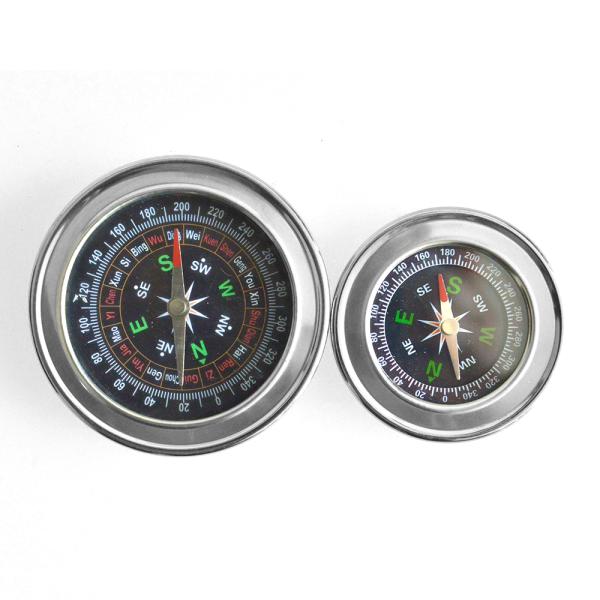 Compact Silver Outdoor Mountaineering Emergency Rescue Tool Handheld Compass SC001 73g