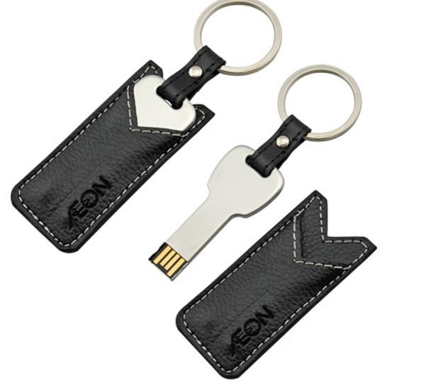 2GB to32GB Leather Memory Stick Drive,Key-shaped Leahter USB Flash Drive Memory