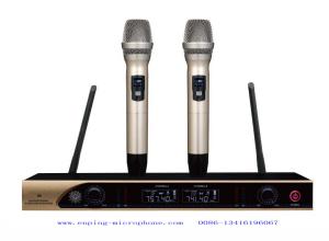 Wholesale X9 fixed frequency wireless microphone system UHF Dual channel rack mountable very low price from china suppliers